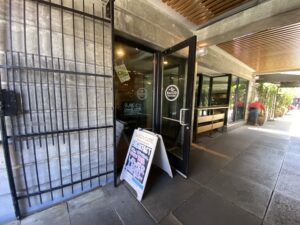 Store front of Bacco Cafe in Seattle, Washington