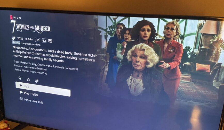 Title to “7 Women and a Murder” on Netflix.