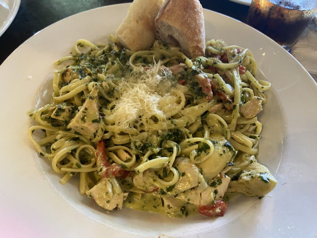 Spaghetti Pesto Primavera